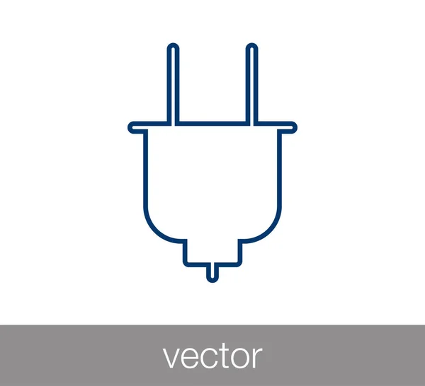 Plug Icona piatta — Vettoriale Stock