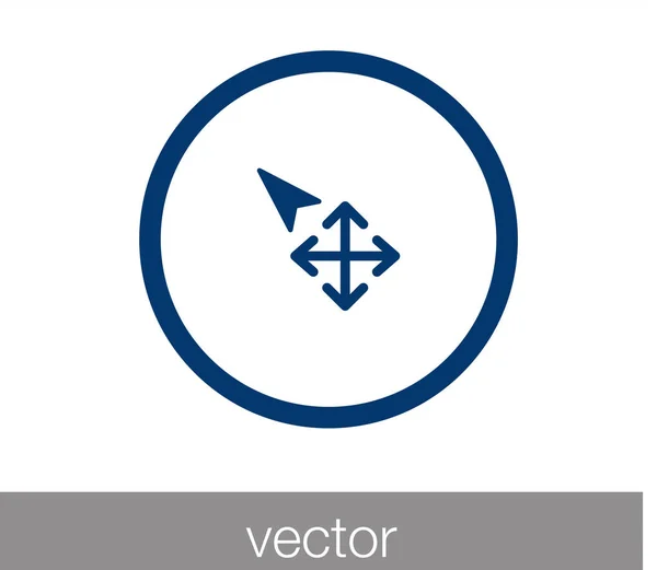 Cursor flaches Symbol — Stockvektor