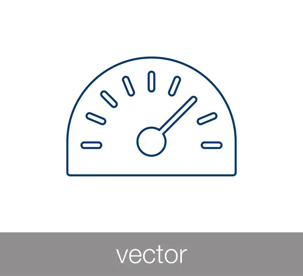 Rychloměr jednoduchý ikona — Stockový vektor