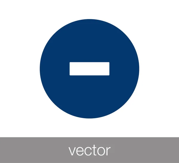 Minus flat icon. — Stock Vector