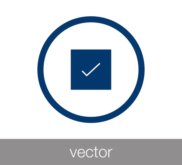 Check mark icon. — Stock Vector