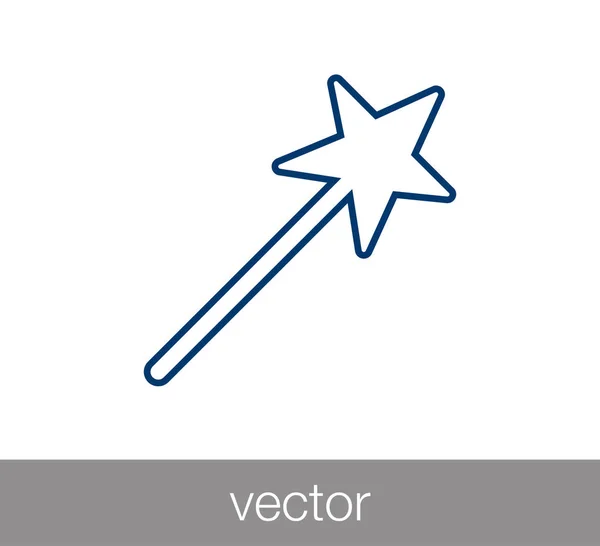Zauberstab Werkzeug-Symbol — Stockvektor