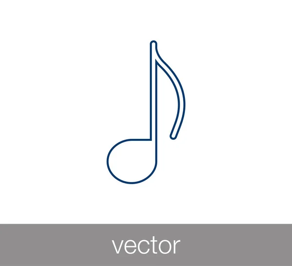 Music note icon. — Stock Vector