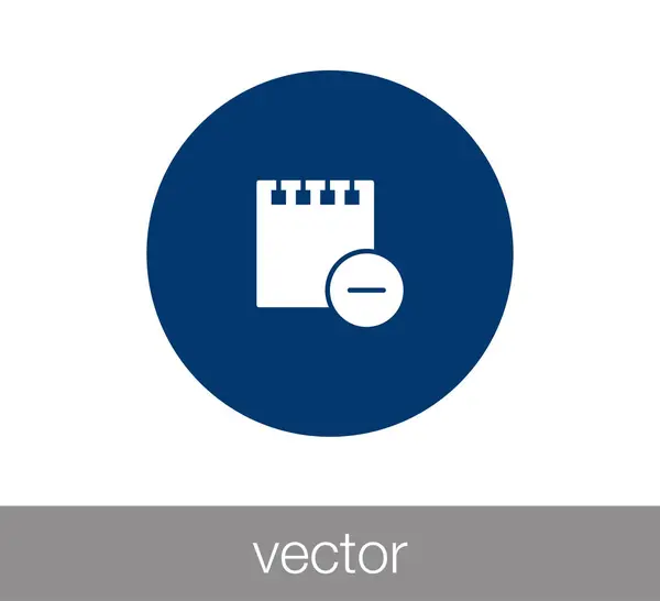 Diseño del icono Nota — Vector de stock