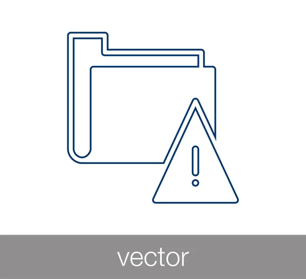 Icône de dossier simple — Image vectorielle