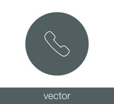 telefon simgesi illüstrasyon.