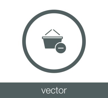 Alışveriş sepeti simgesi.