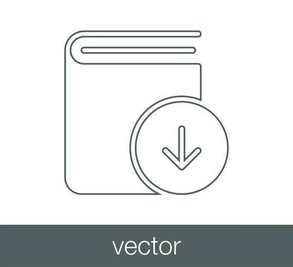 Télécharger l'icône du livre . — Image vectorielle