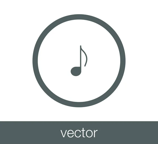 Muzieknotenpictogram. — Stockvector