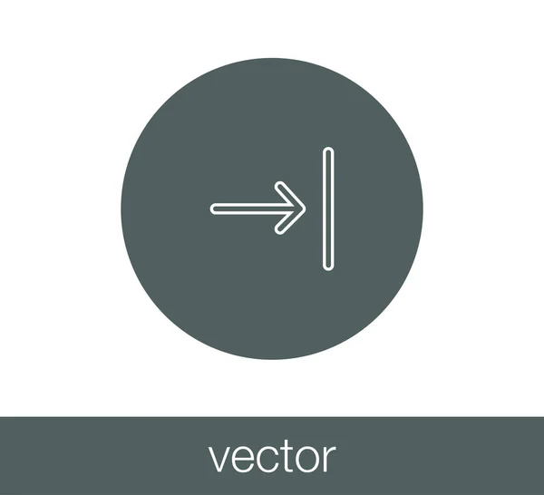Következő szimbólum ikon. — Stock Vector