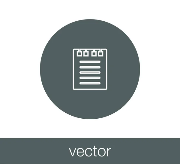 Desenho do ícone de nota —  Vetores de Stock