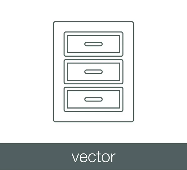 Archiv-Ikone — Stockvektor