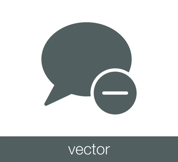 Icono de burbuja de chat — Vector de stock