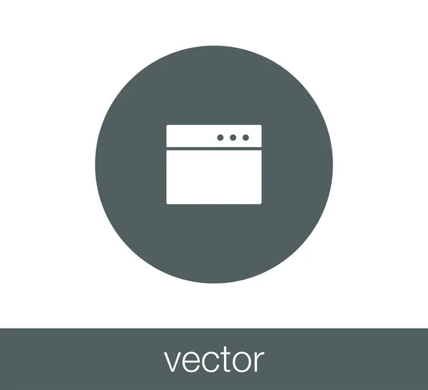 Código ventana icono — Archivo Imágenes Vectoriales