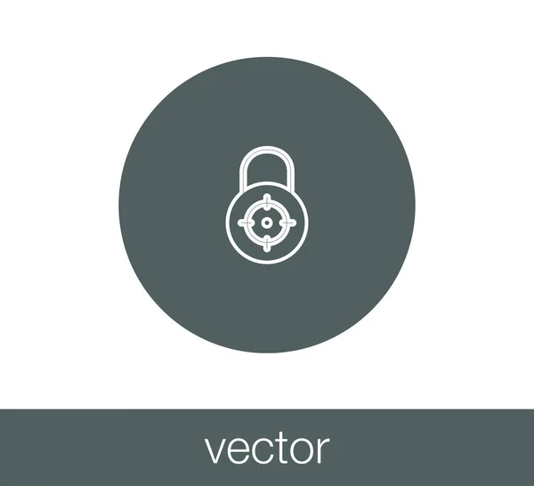 Bezár pókháló ikon. — Stock Vector