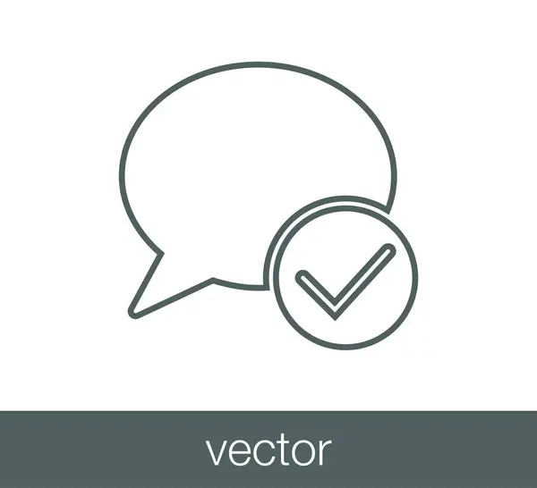 Icono de burbuja de chat — Vector de stock