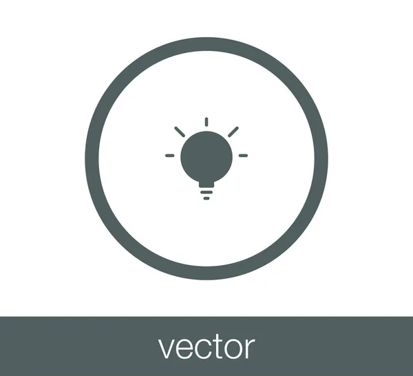 Ilustração ícone lâmpada — Vetor de Stock