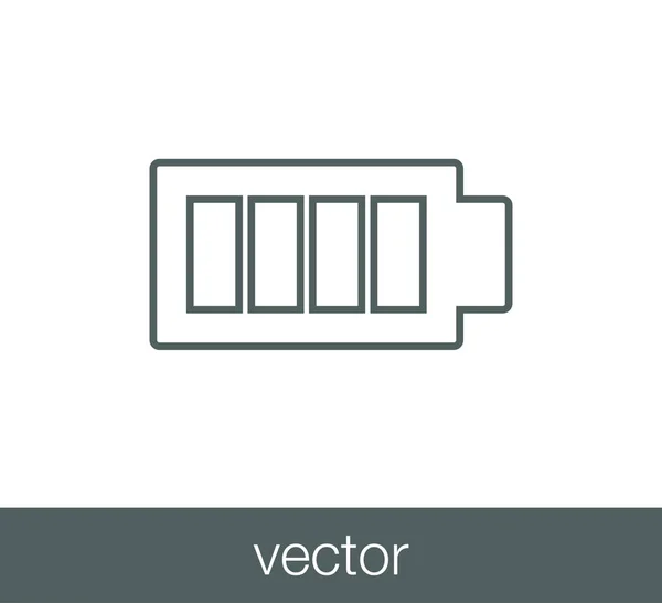 Battery flat icon. — Stock Vector
