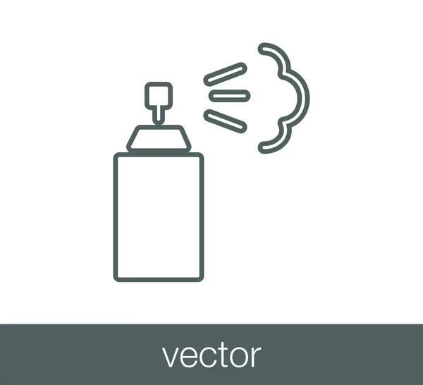 Vaporiser icône plate — Image vectorielle