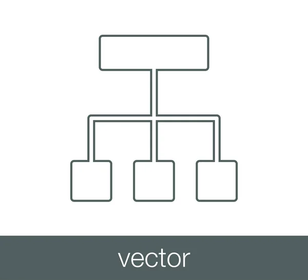 Illustration zur Netzwerkikone. — Stockvektor