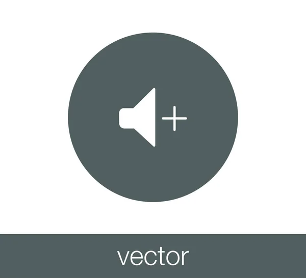 Aumentar icono de volumen — Vector de stock