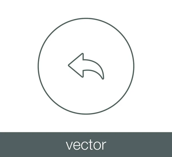 Icono de respuesta de correo electrónico — Vector de stock