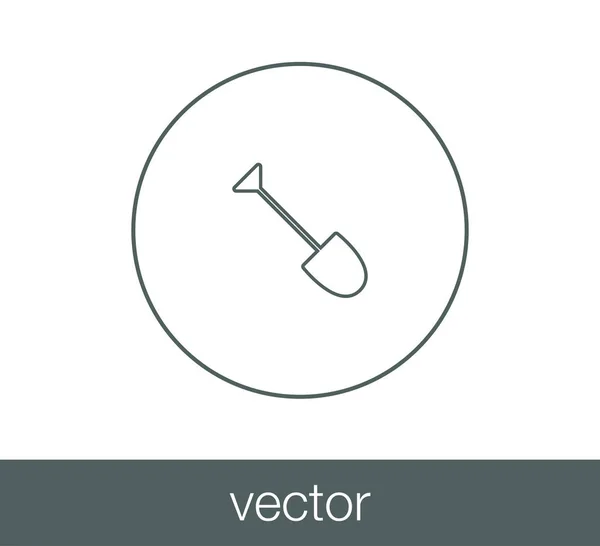 Garden shovel icon — Stock Vector