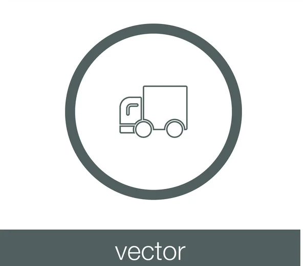 Consegna camion icona web — Vettoriale Stock