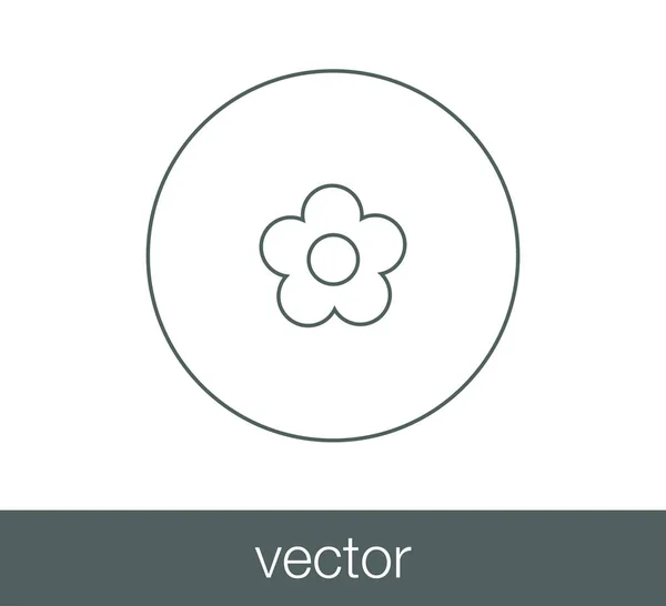 Ícone web flor . — Vetor de Stock