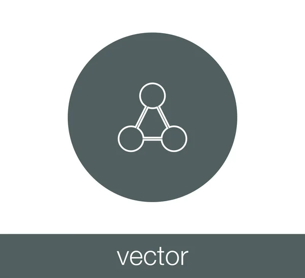 Icono de red ilustración . — Vector de stock