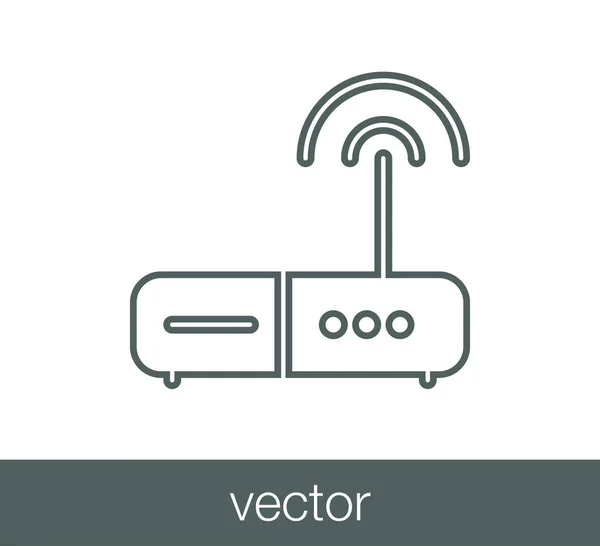 Icône routeur Wi-Fi — Image vectorielle