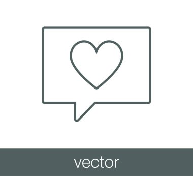 sohbet balonu simgesinin