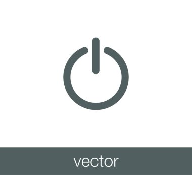 Güç simgesi simgesi.