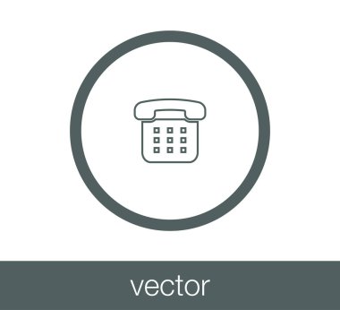 Telefon Düz Simgesi