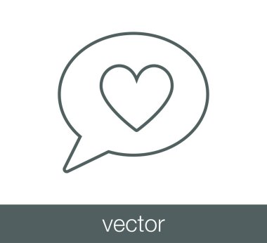 sohbet balonu simgesinin