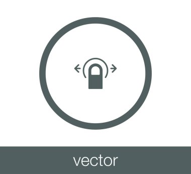 değmek jest simgesi.