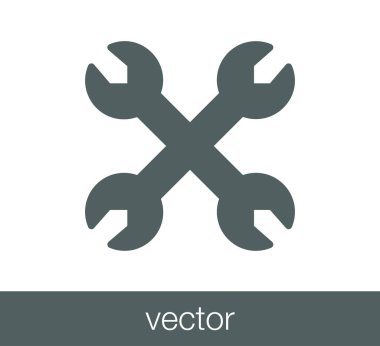 Çapraz anahtarı simgesini.