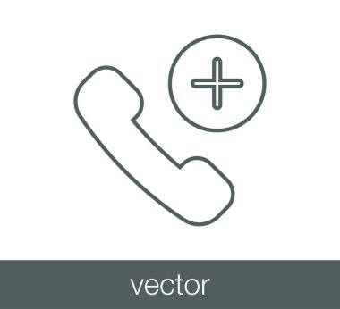 telefon simgesi illüstrasyon.