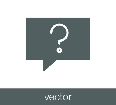 Sohbet simgesi. Yorum simgesi.  