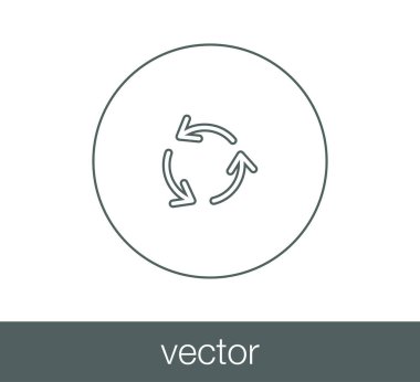 Yeniden yükle sembol simge.