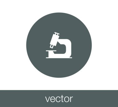 Mikroskop Düz Simgesi