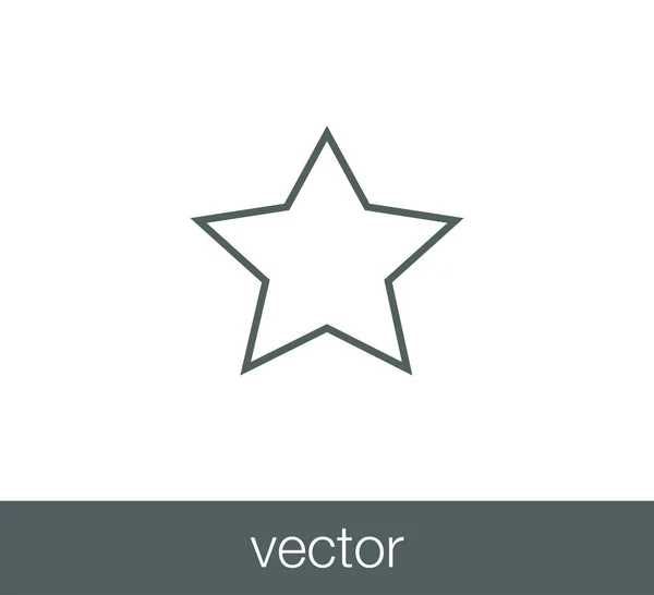Star Flat Icône — Image vectorielle