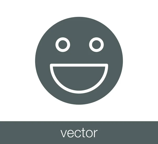 Smile face icon — Stock Vector