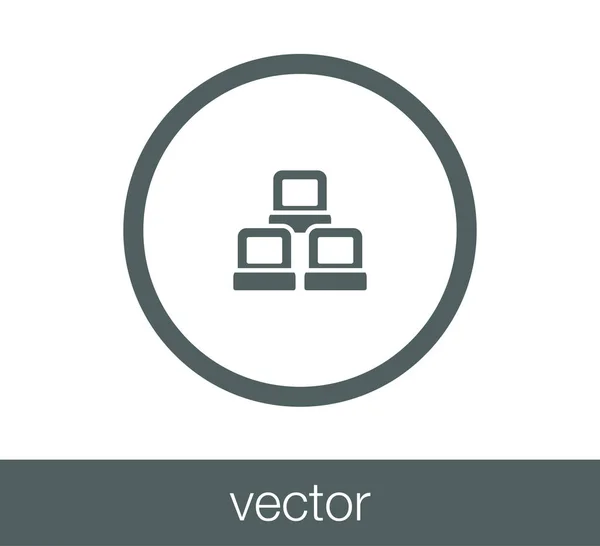 Local network icon — Stock Vector