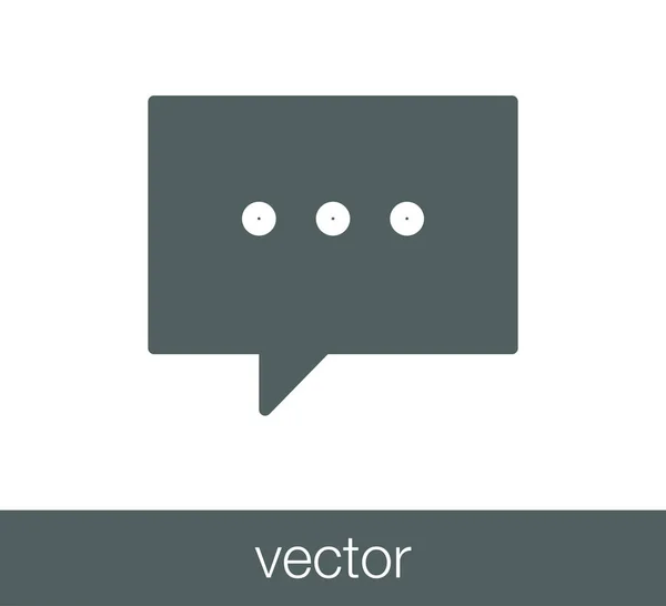 Icono de burbuja de chat — Vector de stock