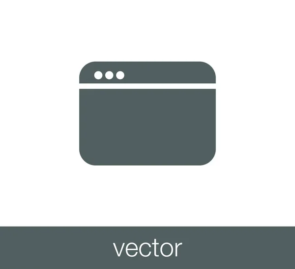 Código ventana icono — Vector de stock