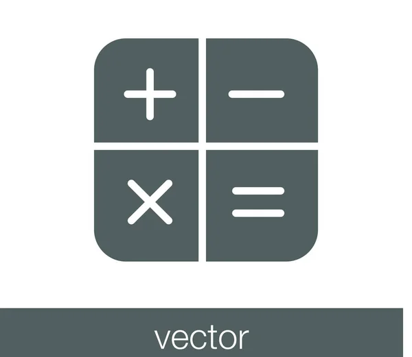 Calculatrice Icône plate — Image vectorielle