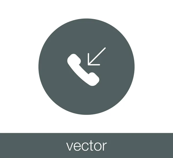 Ilustración del icono del teléfono . — Vector de stock