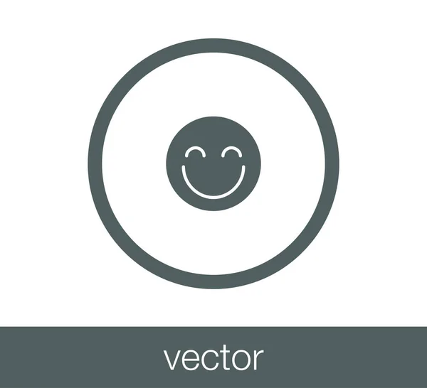 Smile face icon — Stock Vector