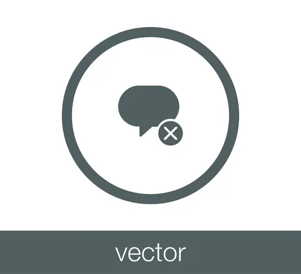 Icono de burbuja de chat — Vector de stock